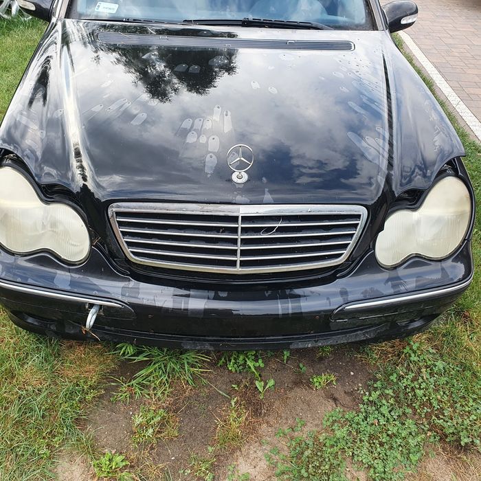 Maska, błotnik, lampy, lampa mercedes w203