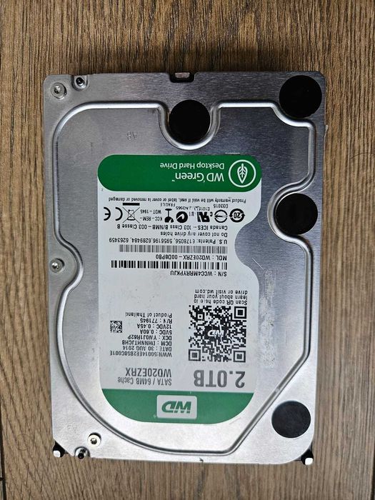 WD Green 2 TB - jak nowy