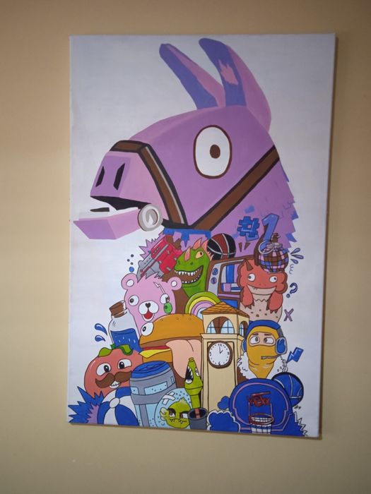 Tela pintada FORTNITE 92x60cm