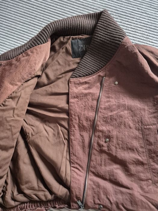 Czekoladowa kurtka bomberka Zara 36/S