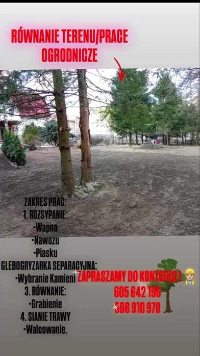 Zakladanie Ogrodów Uslugi Ogrodnicze Traktorkiem Rozwozenie Ziemi Tani