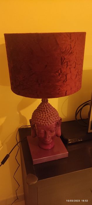 Candeeiro buda cor indigo lâmpada normal