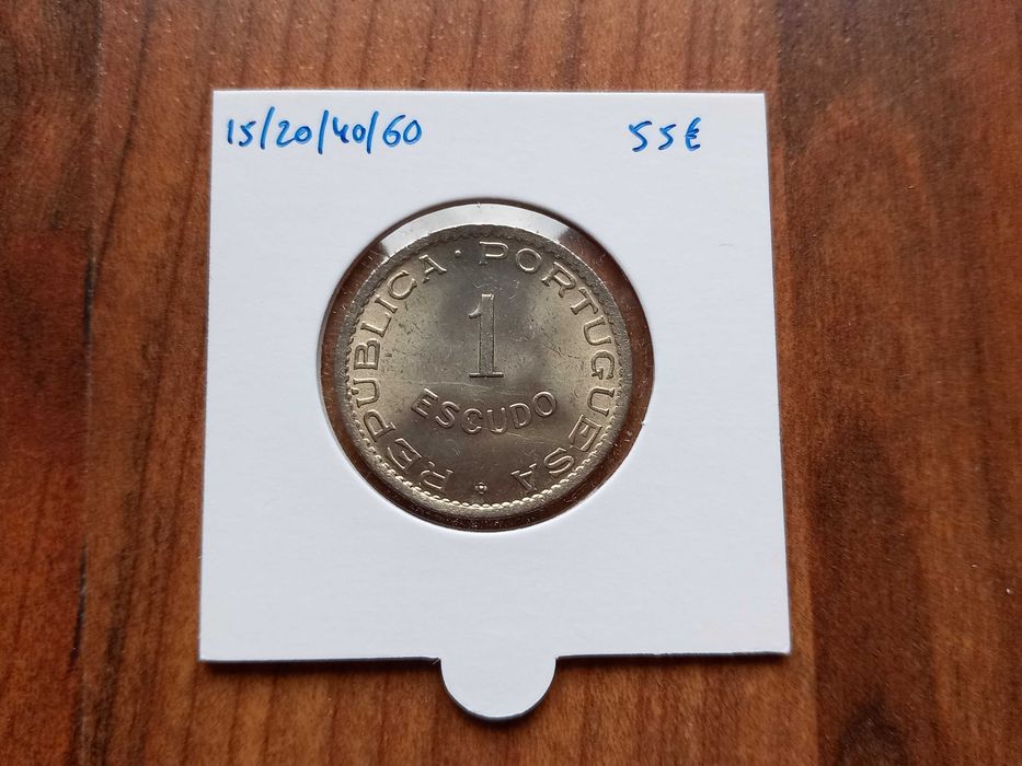 Moeda 1$00 Cabo Verde 1949 - Soberba!!!