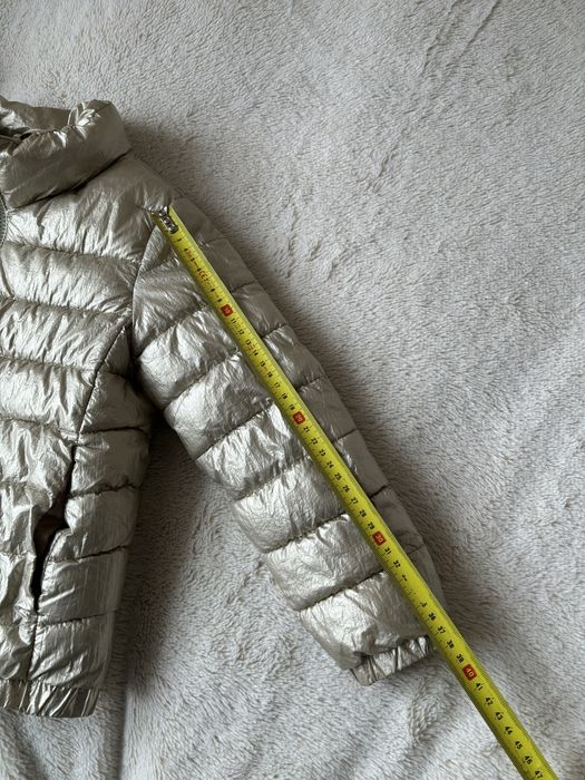 116 Zara kurtka pikowana metaliczna złota