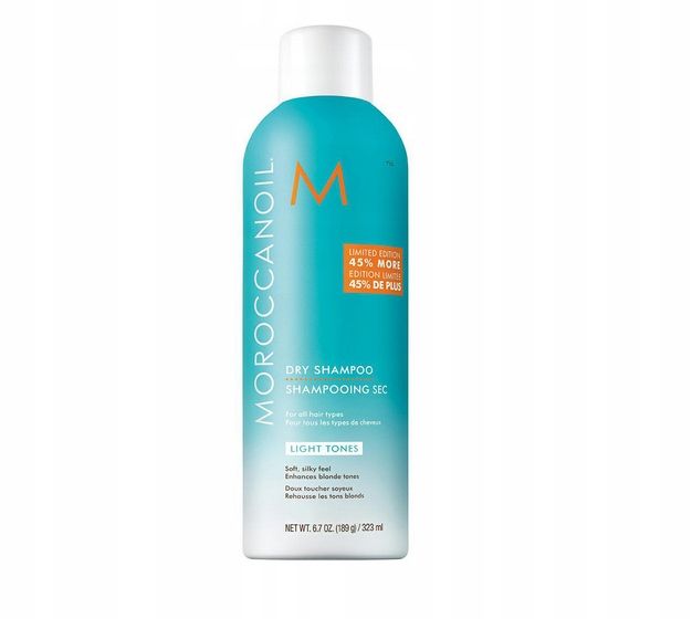 Moroccanoil Suchy Szampon do Włosów Jasnych nie Pozostawia Osadu 323ml