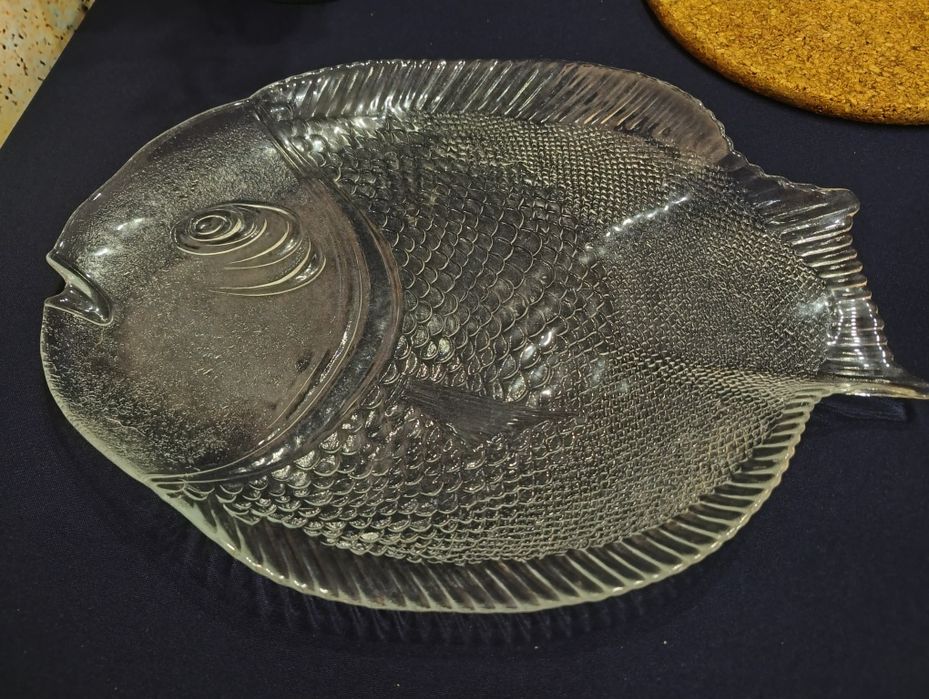 Duży talerz ryba patera PRL oryginalny jak nowy