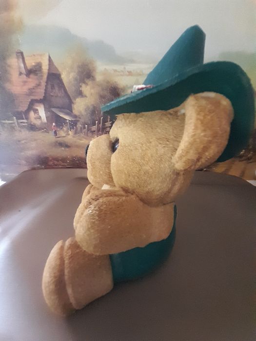 Stara,retro,vintage skarbonka miś