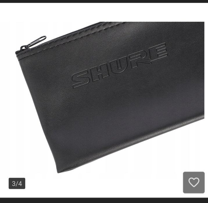 Oryginalne skórzane etui na mikrofon przewodowy SHURE SM, BETA, PG