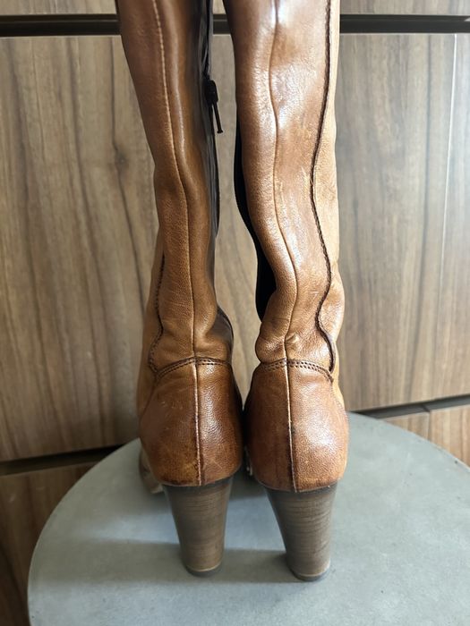 Botas pele camel