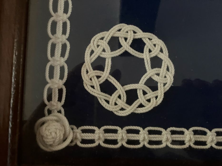 Quadro com nos de marinheiro