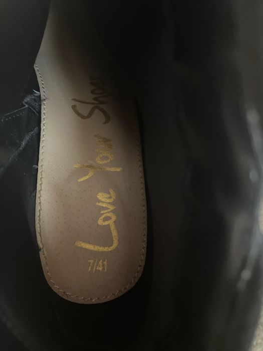 Jak nowe czarne botki 41