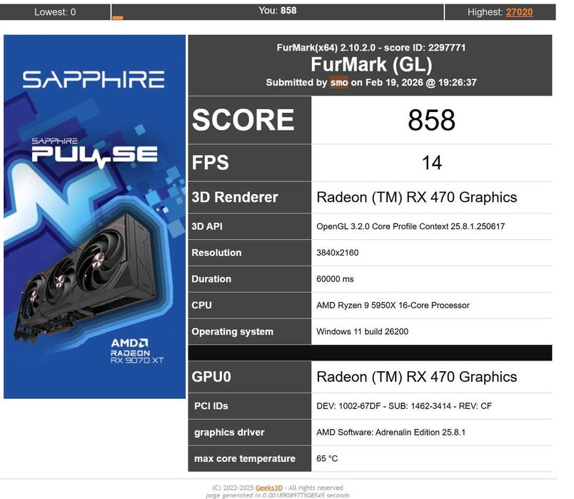 Karta graficzna Radeon RX 470 Armor 4G- Sprawna.