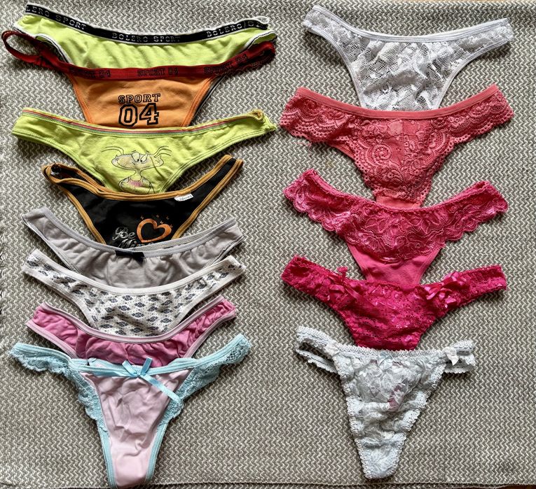 Трусики Стрінги бікіні танги труси XS/S жіночі мереживо бразиліани