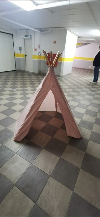 Tenda de lona para criança