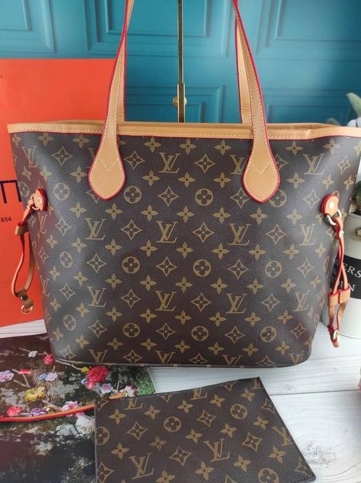 Жіноча сумка Louis Vuitton Neverfull женская сумка шопер Луи Витон