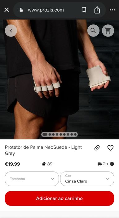 Protetor de palma Prozis / Luva cinza