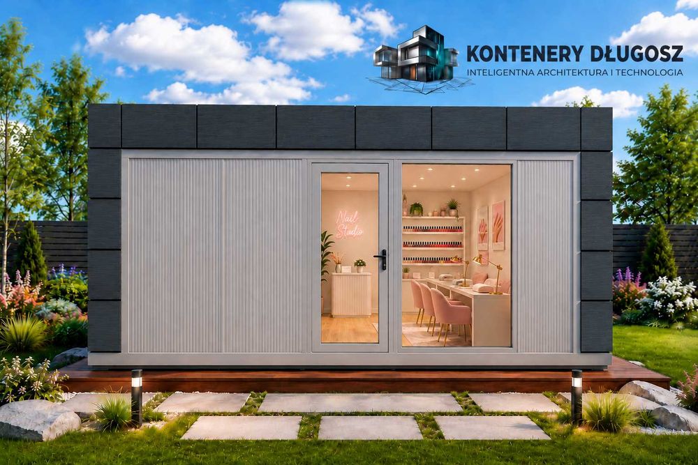 KONTENER 6x3 m PIR 100 mm | KONTENER usługowy | KONTENER handlowy | Gabinet kosmetyczny | Kontener biurowy | Domek modułowy