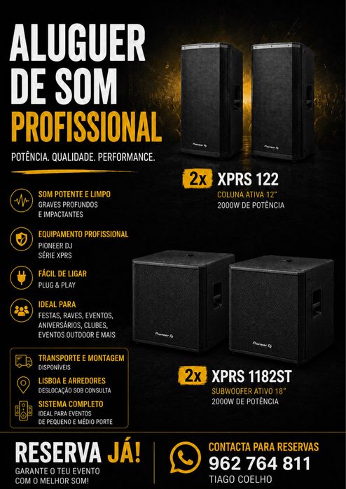 Aluguel de sistema de som profissional | PIONNER