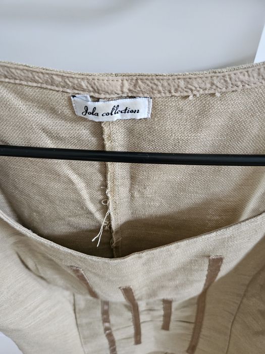 Elegancki top lniany