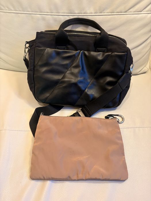 Mala PARFOIS preta [Inclui bolsa bege]