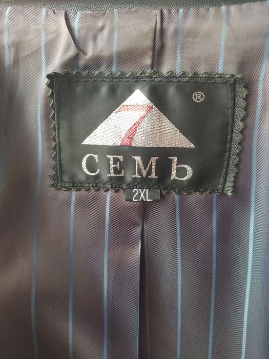 Кожаный мужской пиджак
