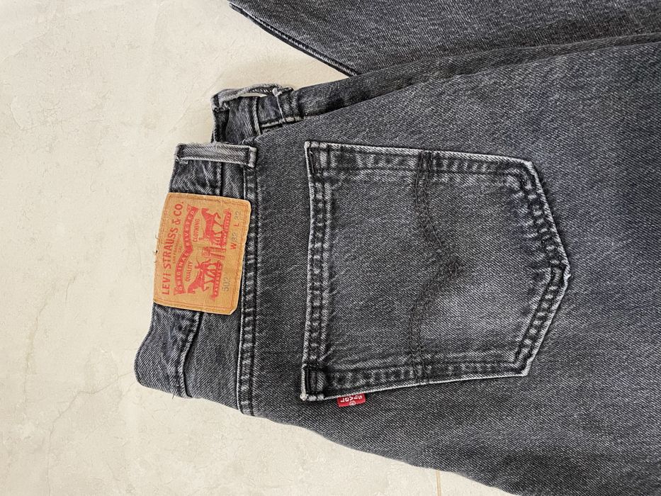 Spodnie Levis 502 W32=43cm L32=101cm czarne szare levis premium vintage y2k casual