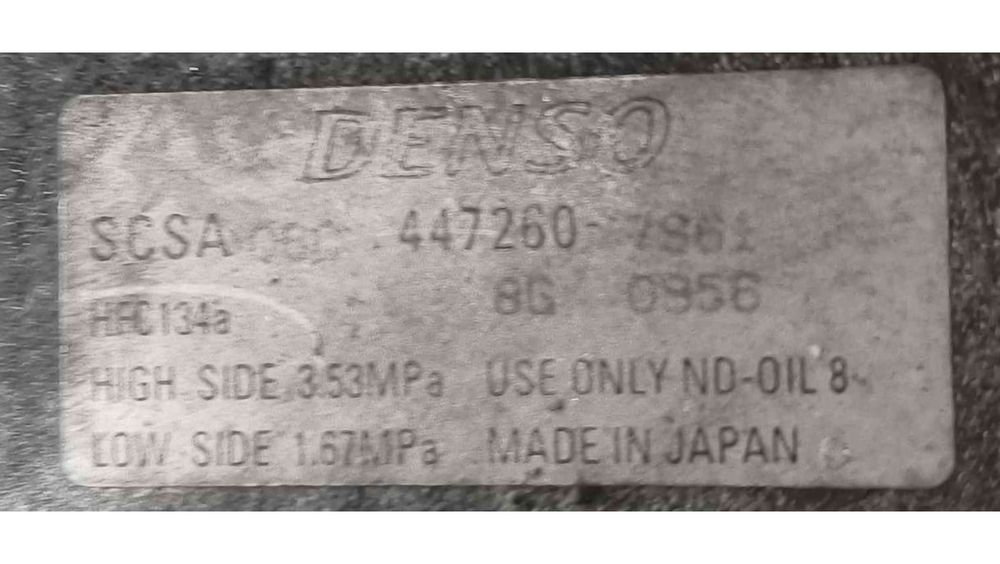 Compressor Ar Condicionado 447260-7962 - TOYOTA COROLLA três volumes