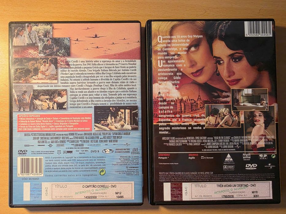 2 filmes em DVD sobre a Segunda Guerra Mundial