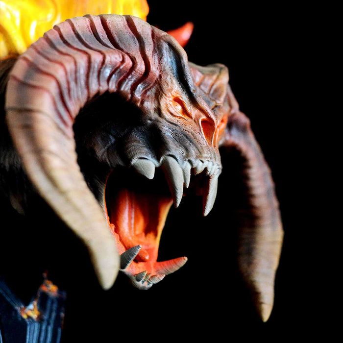 Balrog – Busto Impresso em 3D e Pintado à Mão | The Lord of the Rings | NexoStudios