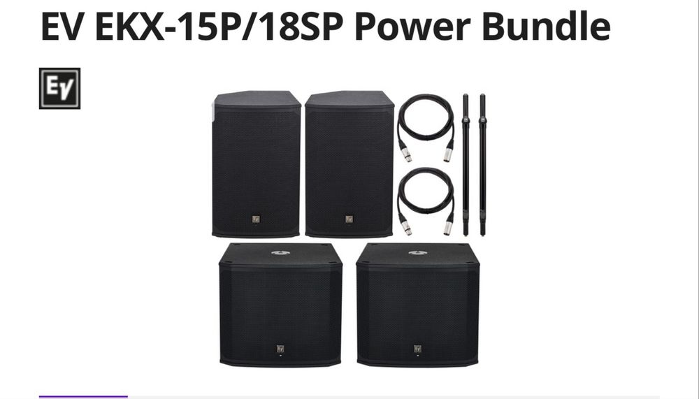 EV EKX-15P/18SP Power Bundle