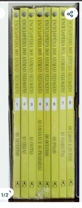 Enciclopédia Animais Selvagens - 10 livros novos na película original