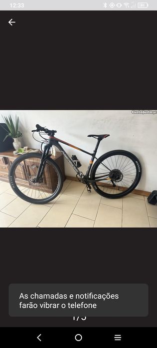 Bicicleta BTT - Carbono 100%