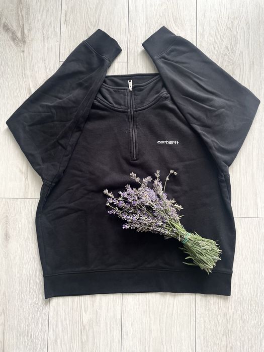 Світшот Carhartt Half-Zip чорний swoosh Big logo SWOOSH carhartt