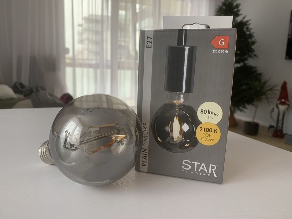 Żarówka LED E27 1,8W G80 2100K Plain Smoke dymiona