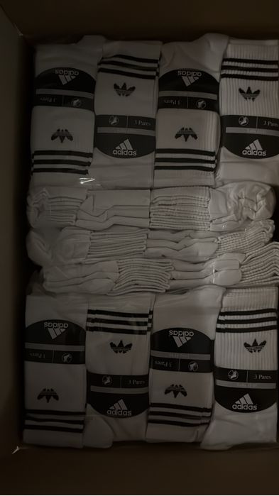 Meias peks de 12 pares branco e preto