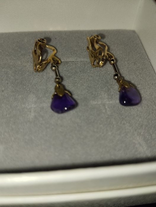 Kolczyki  z ametystem