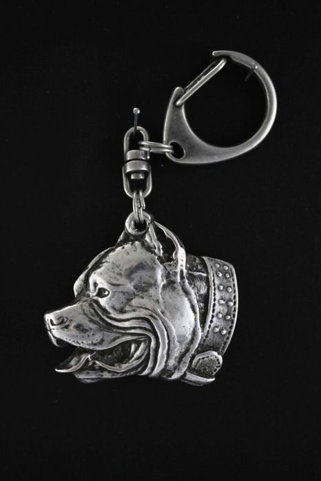 Pitbull, Pit Bull brelok posrebrzany Art-Dog