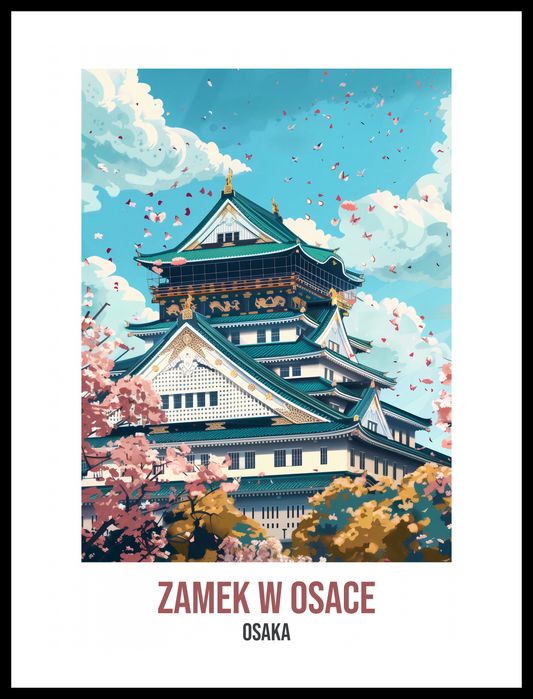 Plakat 40x55cm Zamek w Osace
