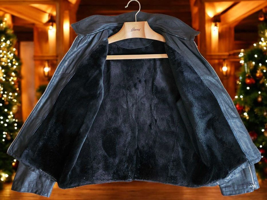 Brioni эксклюзив куртка из кожи варана