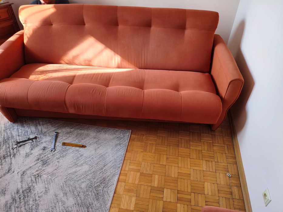 Sofa wersalka welurowa