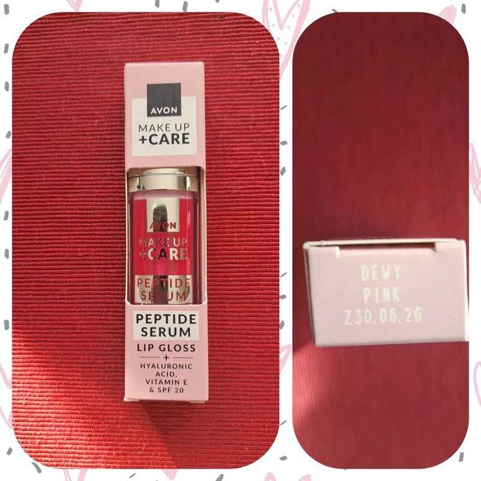 Avon Błyszczyk-Serum z peptydami Dewy Pink 7 ml