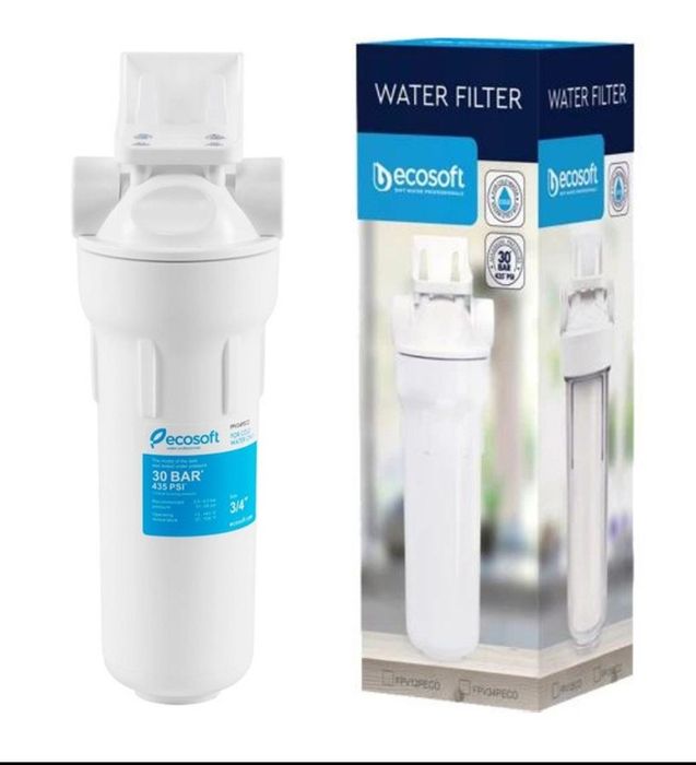 Фільтр механічного очищення високого тиску холодної води Ecosoft 3/4"