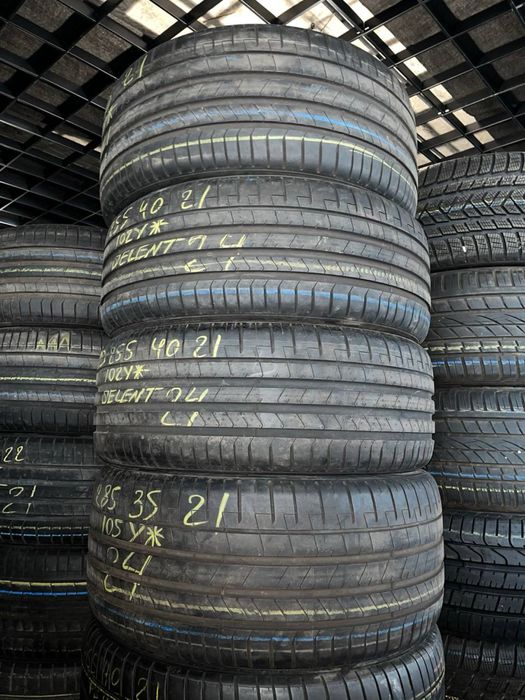 Шины бу 285 35 255 40 R 21 Pirelli Pzero лето разноширокий резина