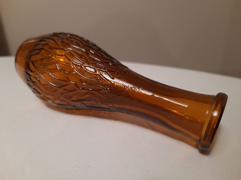 Wazonik na konwalie, wazon PRL HSG Ząbkowice szkło kolorowe prl