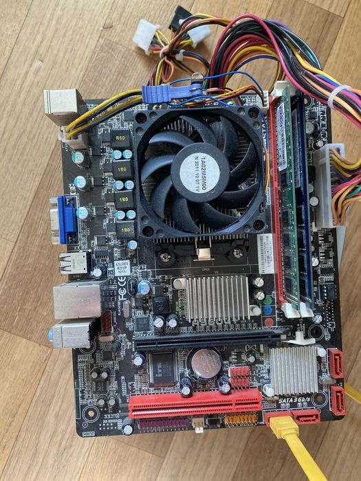 Материнская плата am3+ a960g+ + ОЗУ процессор