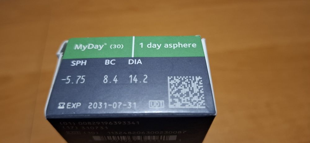 Soczewki jednodniowe MyDay 23 szt. -5,75