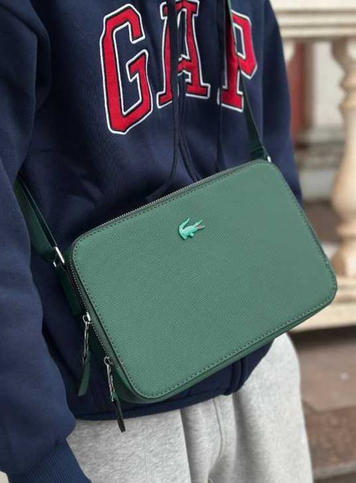 Барсетка Lacoste Сумка Зелена 25х17 см