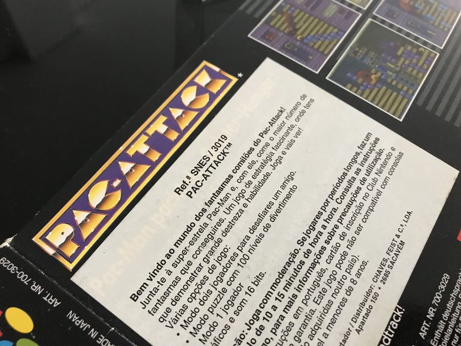 *** Pack Attack edição portuguesa super nintendo snes