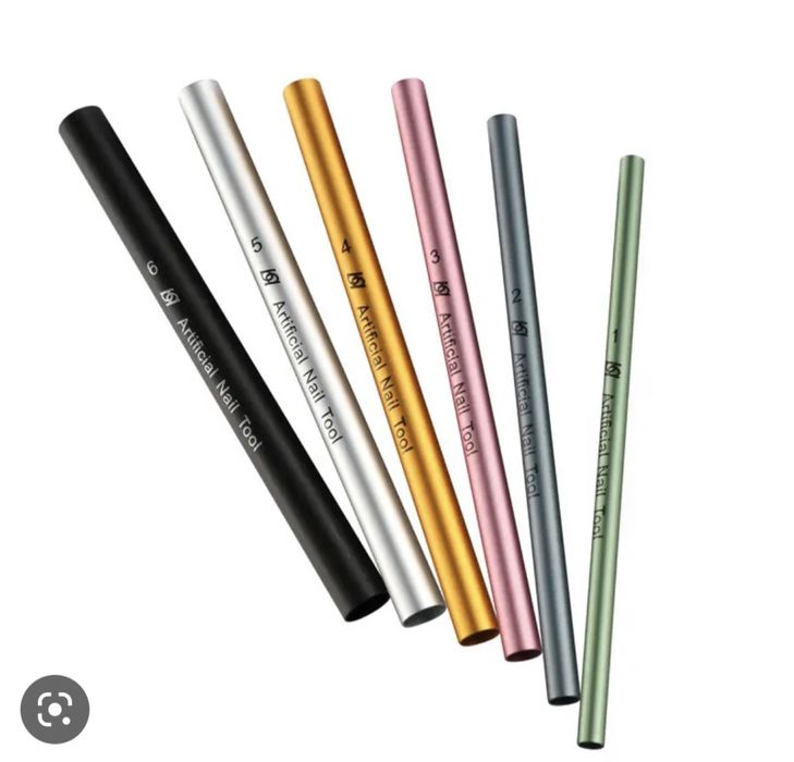 Набір трубочок 6 шт, ДЛЯ С-ВИГИНУ під час нарощування нігтів