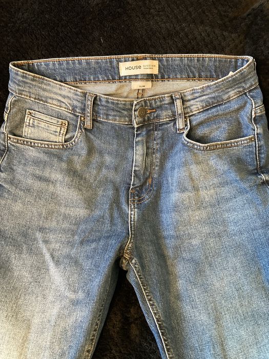 House spodnie jeans męskie rozmiar 30/30 prosta nogawka